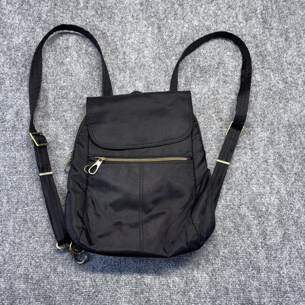 Travelon Anti-Theft Classic Small Convertible Backpack Crossbody Black RFID